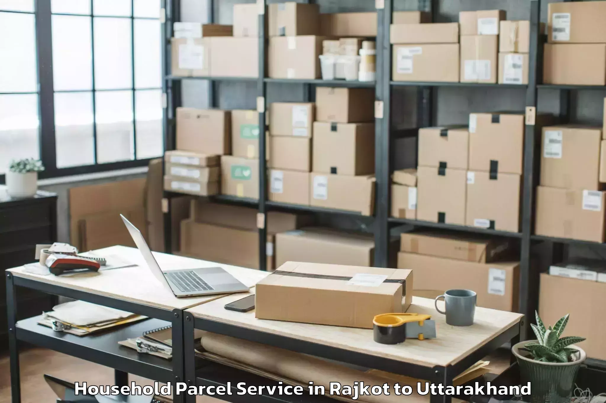 Trusted Rajkot to Banbasa Household Parcel